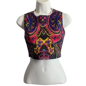 Clover Canyon Printed Crop Top Size XS NWT